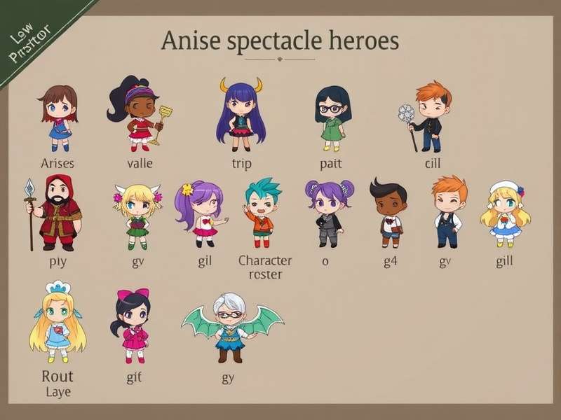 Anise Spectacle Heroes character roster